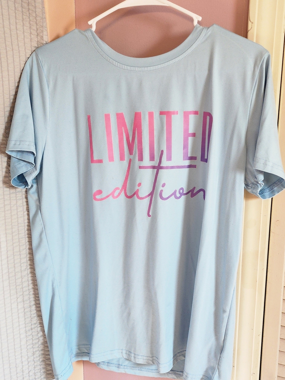 Limited Edition Womens Light Blue Graphic Tee